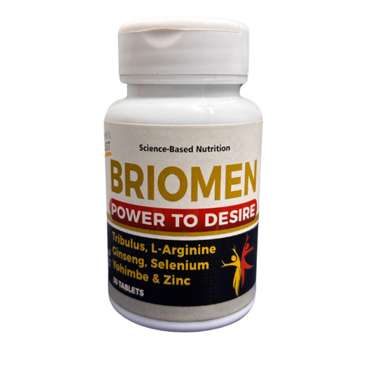 Briomen Tablets with Tribulus, L-Arginine, Ginseng, Selenium Yohimbe & Zinc