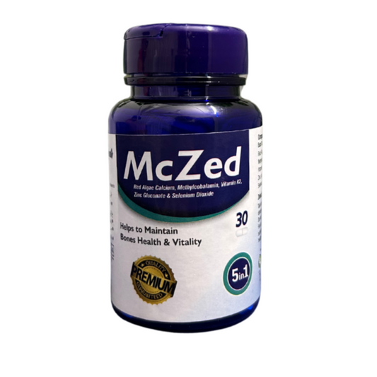 McZed Tablets with Calcium, Methylcobalamin, K2, Zinc & Selenium