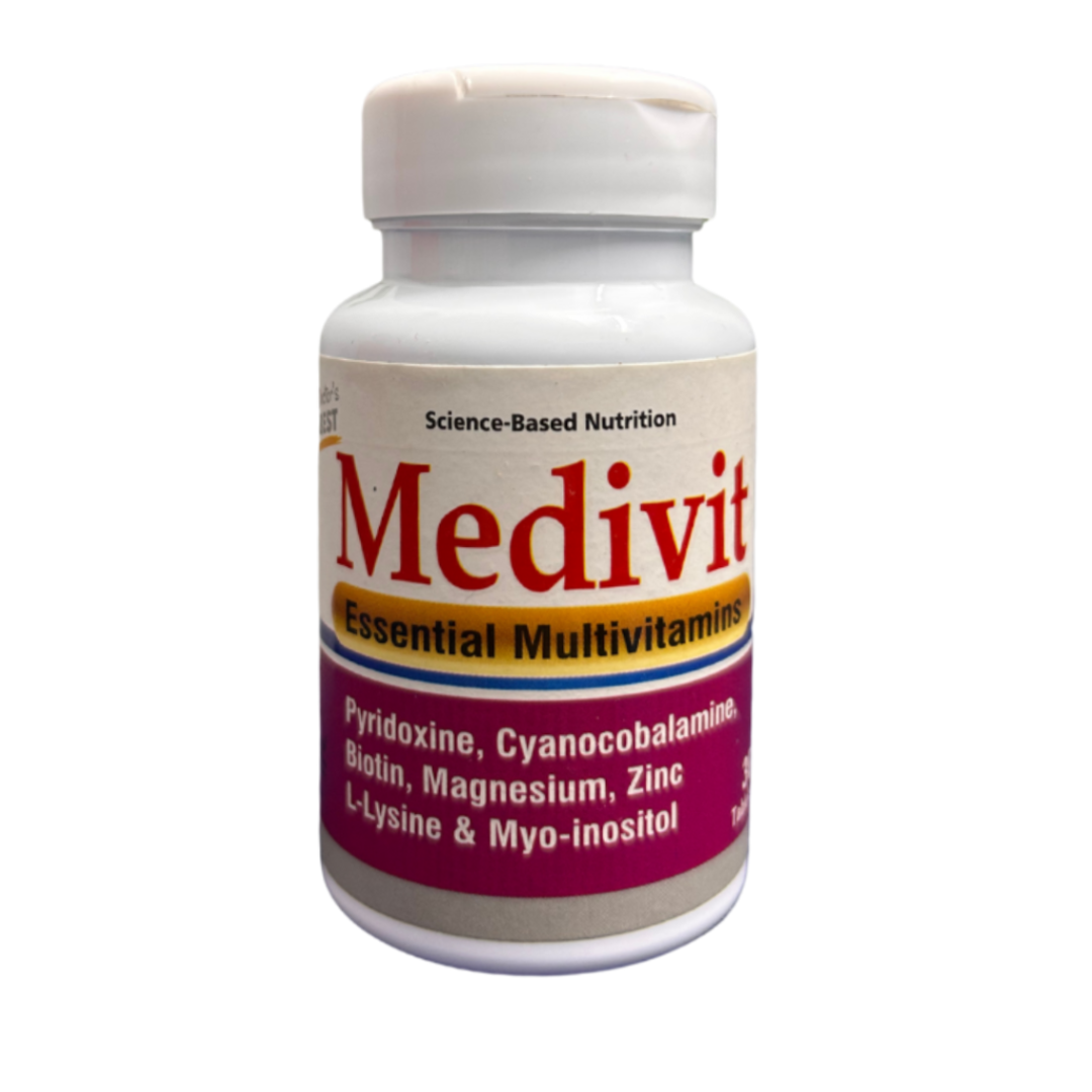 Medivit Multivitamins with Pyridoxine, Biotin, Magnesium, Zinc & Myo-Inositot